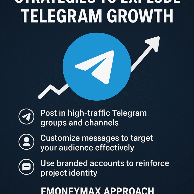 Grow Crypto Telegram Community Fast with EmoneyMax